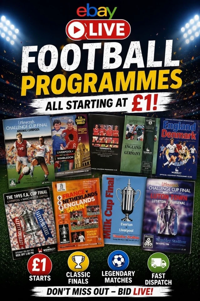 GET WITH THE PROGRAMMES: £1 STARTS