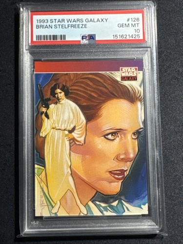 1993 Star Wars Galaxy Brian Stelfreeze PSA 10.  Princess Leia