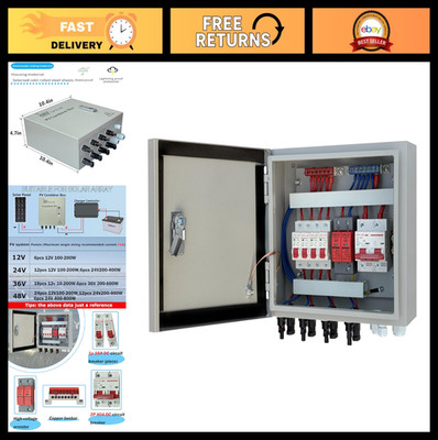 80A Solar Combiner Box for 4 Strings - Off-Grid PV Power, Durable & Reliable