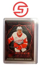 2025-26 UD Black Diamond Rookie Gems Red /100 Michael Brandsegg-Nygard Red Wings