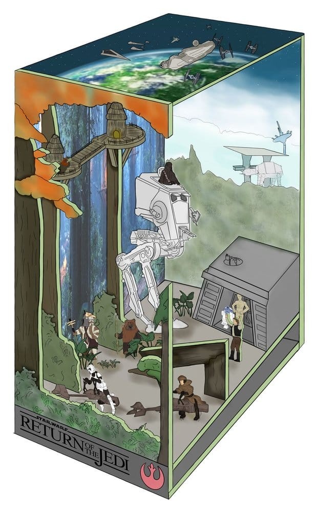 Revell Bois Tiny Adventures - Star Wars Battle Of Endor Book Nook - Image 3