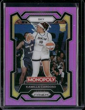 2024 Panini Prizm Monopoly WNBA #2 Kamilla Cardoso Pink Prizms #/149