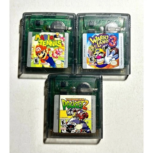 Nintendo Game Boy Video Game Lot Bundle Works🔥Authentic Wario Mario Top Gear
