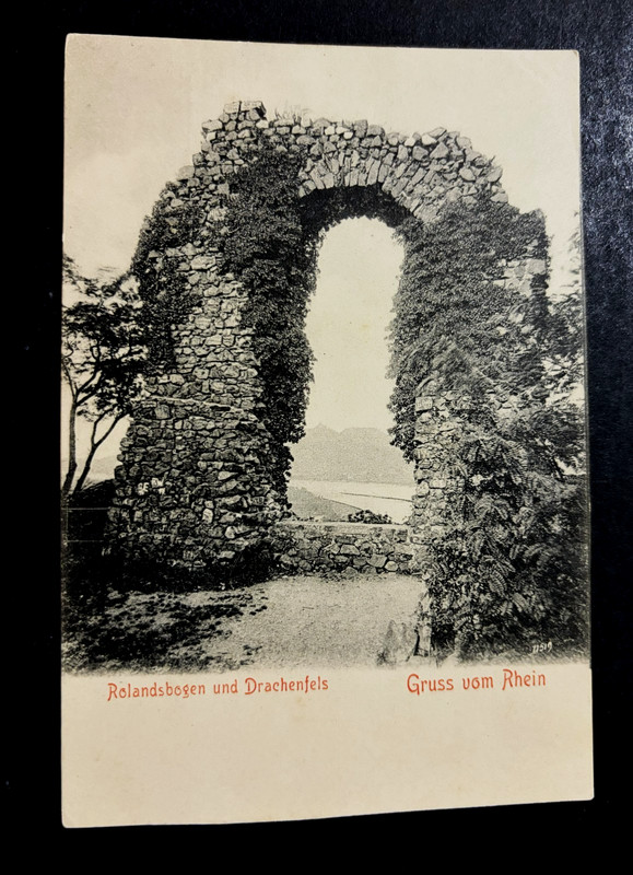 VTG POSTCARD ROLANDS ARCH ruins Remagen GERMANY photo UNPOSTED