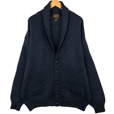 Vintage 80'S-90'S Eddie Bauer shawl collar wool knit cardigan with black tag...