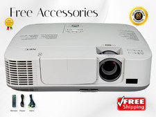 Trusted NEC Quality 3LCD Projector for Zoom or Video Calls 3100 Lumens Full HD  