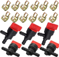 1/4" Right Angle Cut Off Valve and Inline 0.5 inches x 1 inch x 2.5 