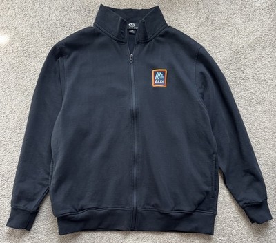 ALDI Employee Long Sleeve Fleece Zip-Up Jacket Uniform Size Medium