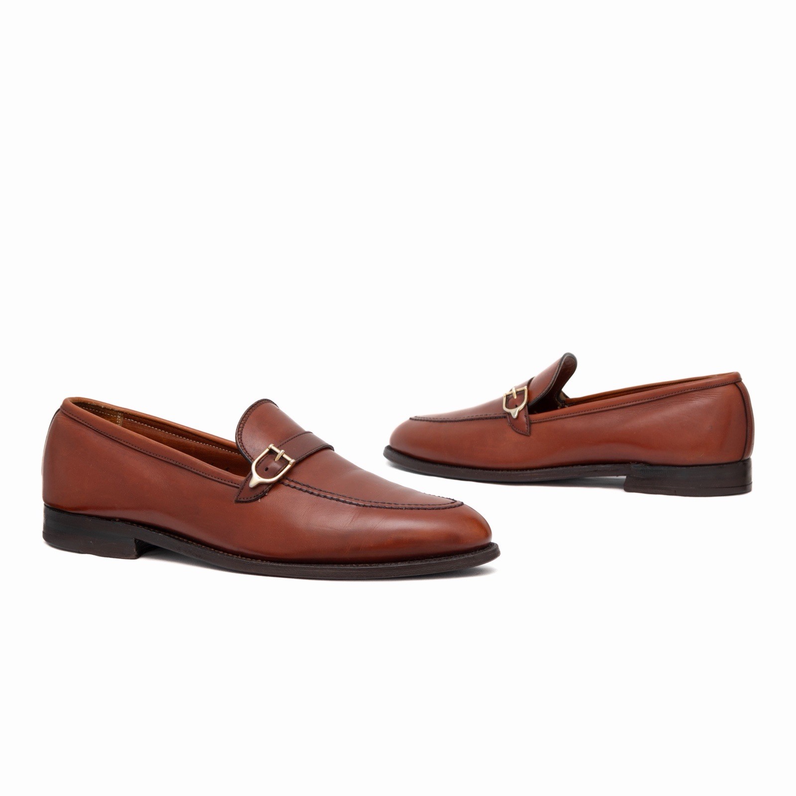 Alden 1630 Tan Calfskin Buckle Loafer