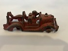 Original 1930s Hubley Red Cast Iron Fire Truck 5” X 2.5” X 1 3/4” — photo 6