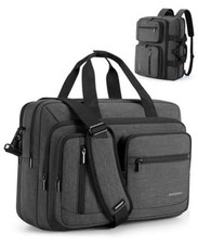 3 In 1 Laptop Bag for Men, Computer Briefcase 17.3 Inch Laptop Water Black