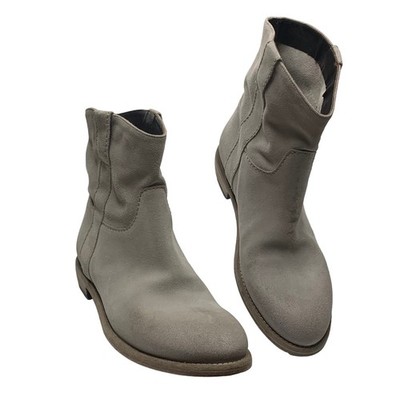 STRATEGIA Powder Suede Western Style Pull On  Booties Women's Size 39.5 / 9 US
