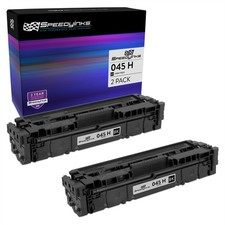 Speedy Compatible 2PK Canon 045H HY Black Toner Cartridge MF634Cdw LBP611Cn