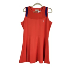 Penguin by Munsingwear Women’s Tennis Dress size Large Fiesta Orange NWT $110