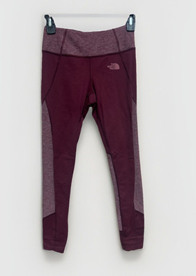 The North Face Leggings Womens Size XS Maroon Compression Yoga Flash Dry