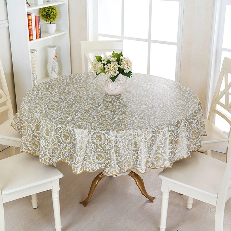 Table Cloth Table Cover For 6 Seaters 4 Seaters Oil-proof PVC Rectangular - Image 2 of 4