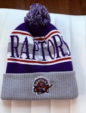Beanie brand new adult winter hat Mitchell and ness Toronto raptors one size