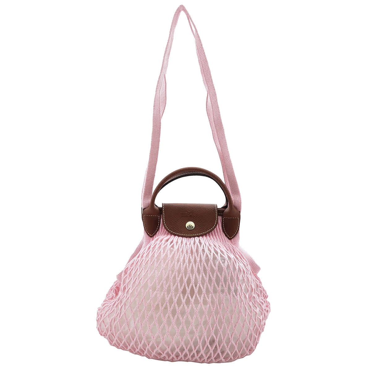 Сетчатая сумка через плечо Longchamp Le Pliage L с филе 10121HVH018 18090₽