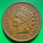 1874 US Indian Cent C437
