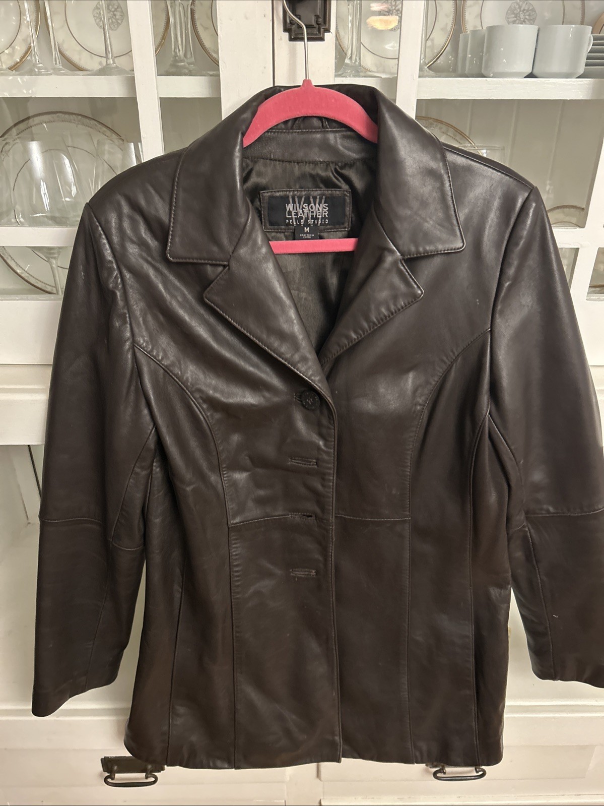 Wilson’s 100% Leather Pelle Studio Size Medium Women Women’s Jacket