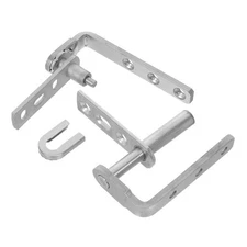  2 Pcs Stainless Steel Door Hinges Self Closing Gravity Hardware Louvre Swinging