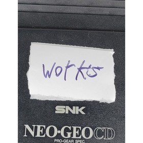 SNK Neo Geo CD Front Loader Console Black CD-T01 Japan Import with Cables AC