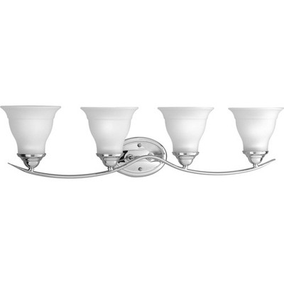 Progress Lighting P3193 Trinity 4 Light Bathroom Vanity Light - Chrome