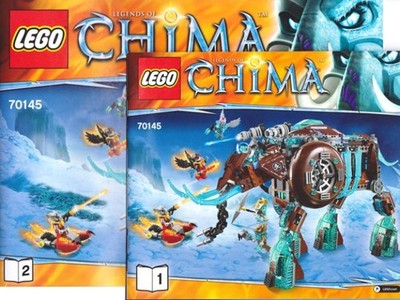LEGO  Bauanleitung: LEGENDS OF CHIMA Set 70145 - Maula's Ice Mammoth Stomper