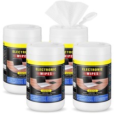 4 Pack 240 Count Electronic Wipes Screen Cleaner Wipes for Computer Laptop Mo...
