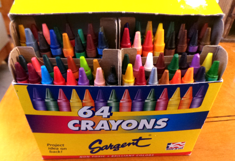 Sargent 60 Crayons Non-Toxic Brilliant Colors Made in USA in original ...