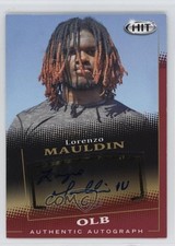 2015 Sage Hit Auto Red Lorenzo Mauldin #A49 Auto 4g8