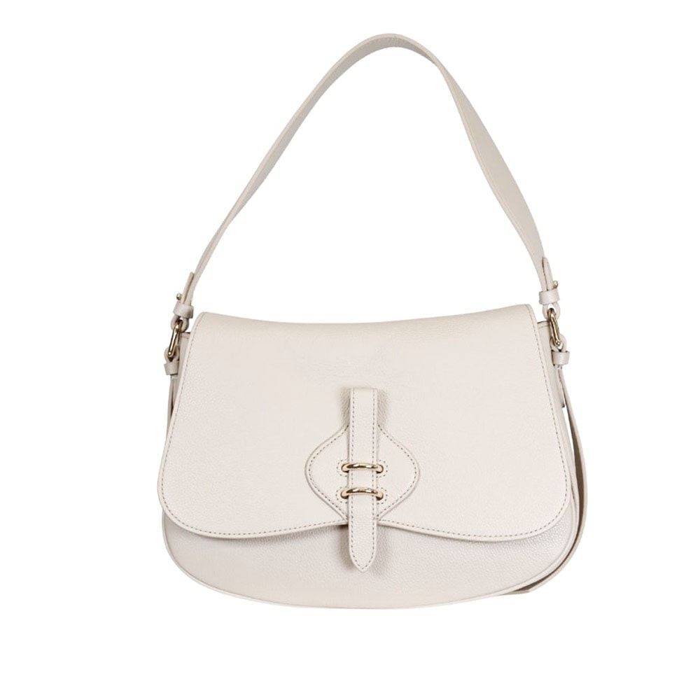 Coccinelle Borsa a Tracolla Pelle Donna Bianca Logo