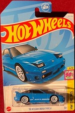 HOT WHEELS '96 NISSAN 180SX TYPE X BLUE 211/250. SEE COMBINED OFFERS!