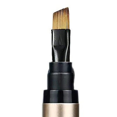 Retractable Automatic Lid Eyebrow Angle Brush Champagne gold