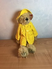 TY 1993 GORDON the 13" BEAR  in YELLOW RAIN COAT ATTIC TREASURES