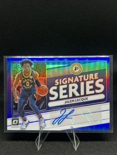 2020-21 Panini Donruss Optic Signature Series Jalen Lecque #SS-JLQ Purple Auto
