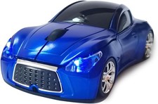Wireless Mouse, Cool Sports Car Shaped Mouse 2.4Ghz Optical Gaming Mouse for Co