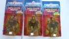 3 (THREE) Vintage Masters of the Universe "Battle Armor Skeletor" NIB figures