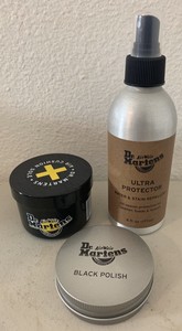 black polish dr martens