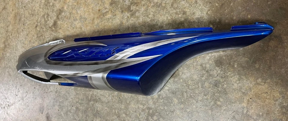 06-11 KAWASAKI ZX-14 REAR RIGHT SIDE TAIL FAIRING CUSTOM PAINT BLUE 36040-0044 - Image 4 of 4