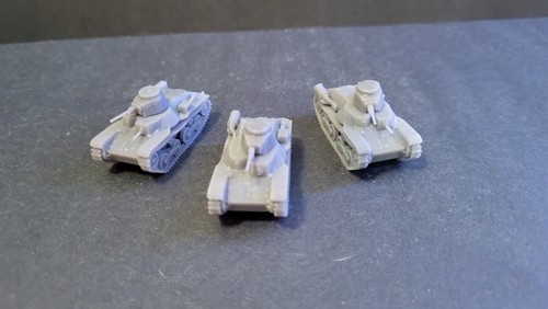 Bolt Action Japanese Type 95 HA-GO Tank Platoon X3 1/56th Scale - Picture 2 of 5
