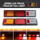 <!--F#f_0-->2 x JUMBO 12V / 24V LED Combination Tail Lights Stop/Tail/ Indicator/Reverse Tru<!--F/-->