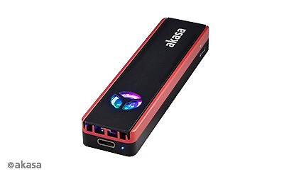 4710679550404 Akasa Vegas SSD Mate, M.2 SATA/NVMe SSD to USB3.2 Gen2