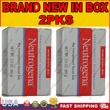 Neutrogena Transparent Facial Bar Soap 3.5oz   2 Pack   New Sealed   Authentic