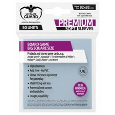 Ultimate Guard Premium Board Game Polypropylene 50 Sleeves Big Square 82x82