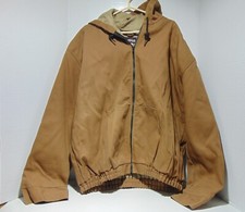 Bulwark Flame Resistant Coat Jacket Khaki Brown Lined Size 3XL Regular ARC 35.0