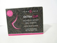 FemaGique - Extra Cup Women's Secret Bra Inserts 1 Pair SIZE: Medium, FREE SHIP