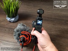 DJI OSMO Pocket Microphone Mount For Cold Shoe Mics 3.5mm Mic Adapter Compatible