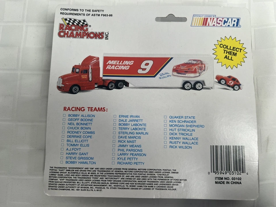Racing Champions NASCAR A J Foyt Racing #14 Mini Team Hauler w/mini car Sealed - Image 4 of 4