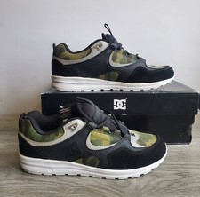 Image of DC Kalis Lite SE Black/Camo Print Leather Trainers Size Uk 6.5 EU 40 New